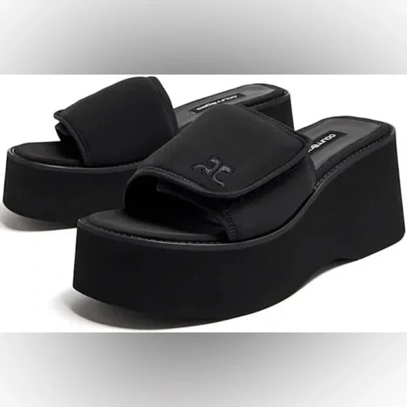 NWOB COURRÈGES “Scuba Wave” platform sandal - Picture 1 of 5